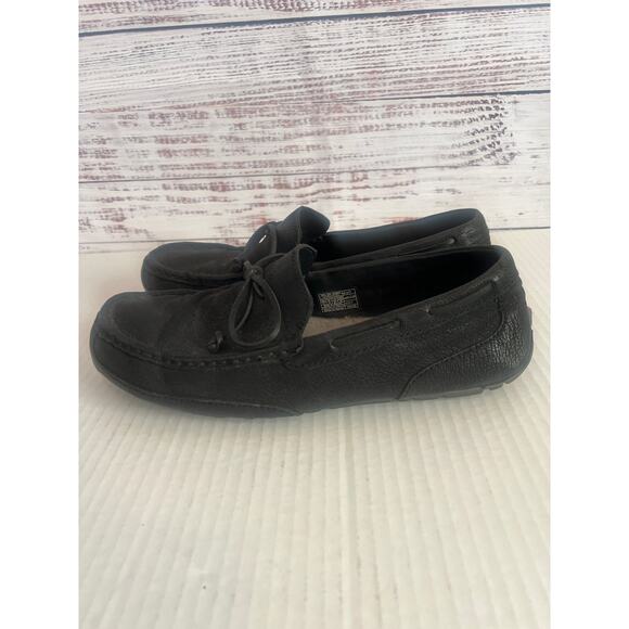 UGG Men's Chester Moccasin loafers Black Size 12 - Picture 2 of 11